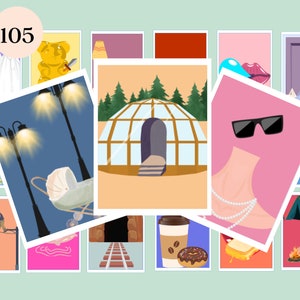 105 Tarjetas asociativas para contar historias de sentimientos divertidos / Terapia / Interpretación de sueños / Salud mental / Imaginación / Inteligencia emocional [5]