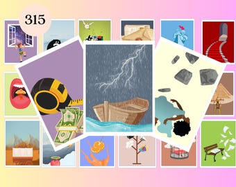 315 Dixit Inspired Expansion Pack Cards  | Psychology Gift | Associative Cards | Internal Family Systems | Emotional Intelligence [1]