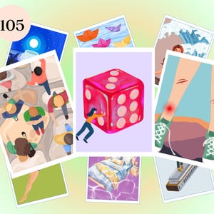 105 carte educative / Sistemi familiari interni / Dono di psicologia / Arteterapia / Carte di espansione ispirate a Dixit [17]