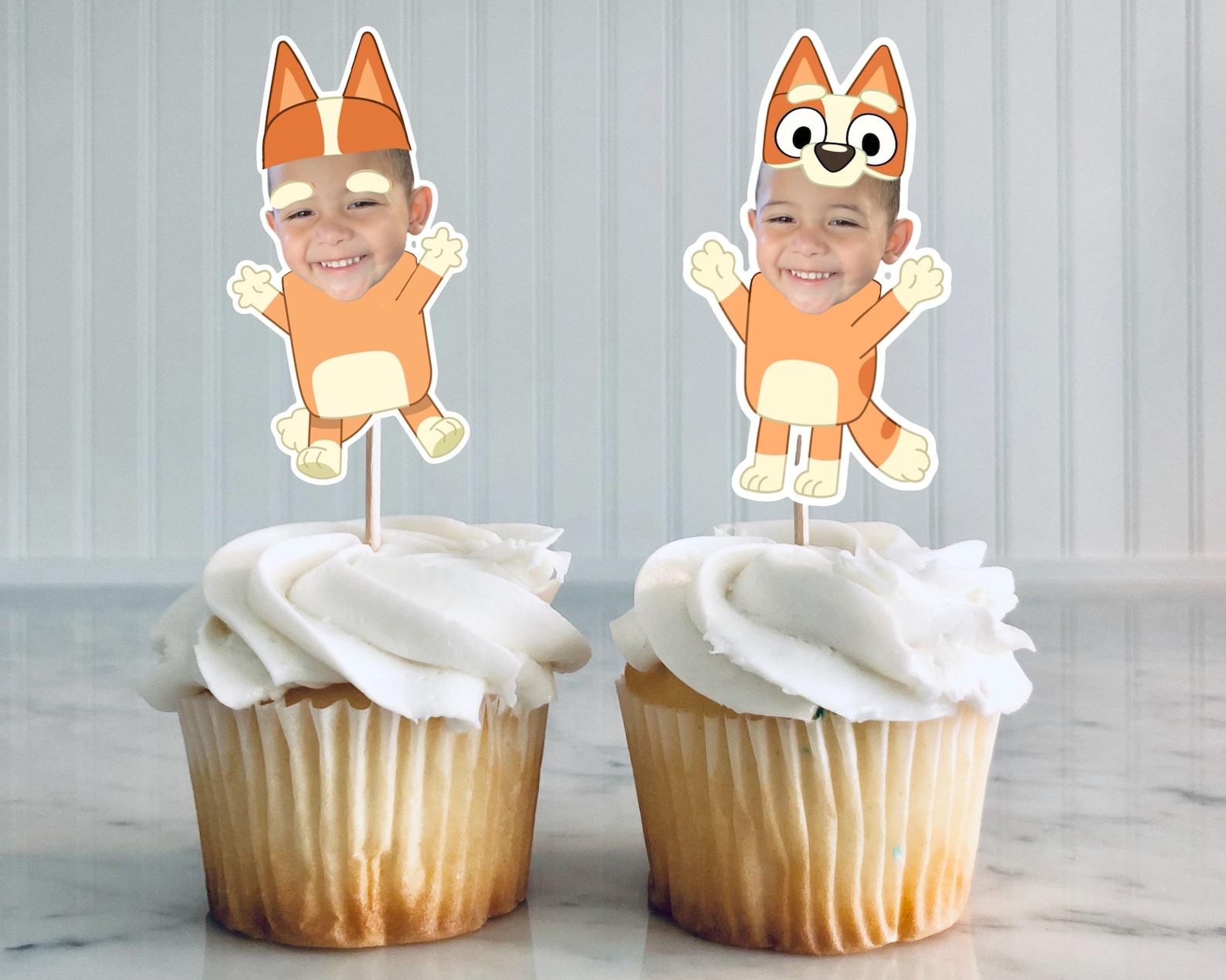 Bluey Cupcake Picks