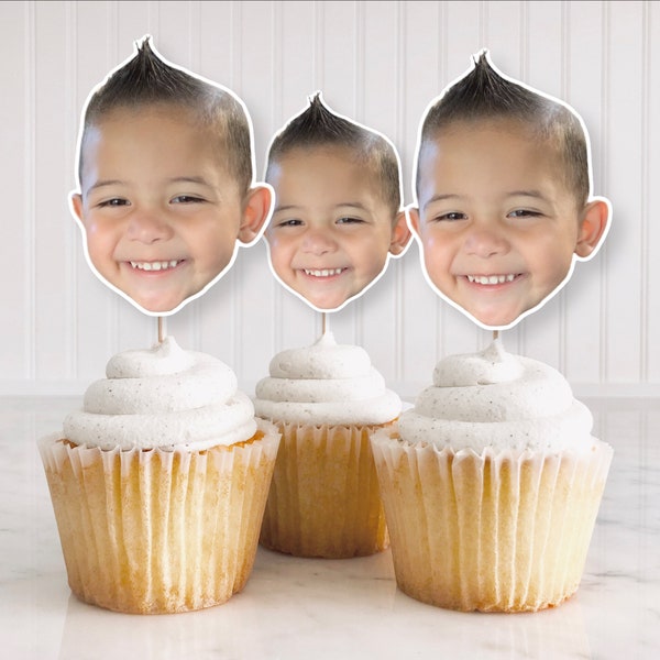 Custom Face cupcake toppers