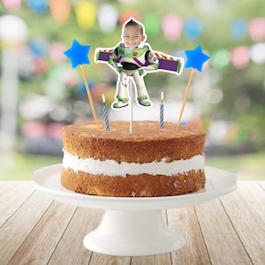 Buzz Custom face Cake Topper, 6 inches, Toy Story party