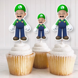 Luigi Custom Cupcake Topper