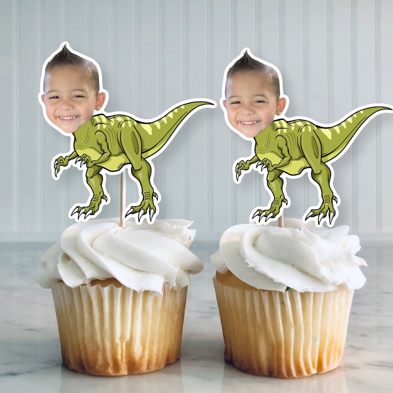 Dinosaur Cupcake Toppers - Etsy
