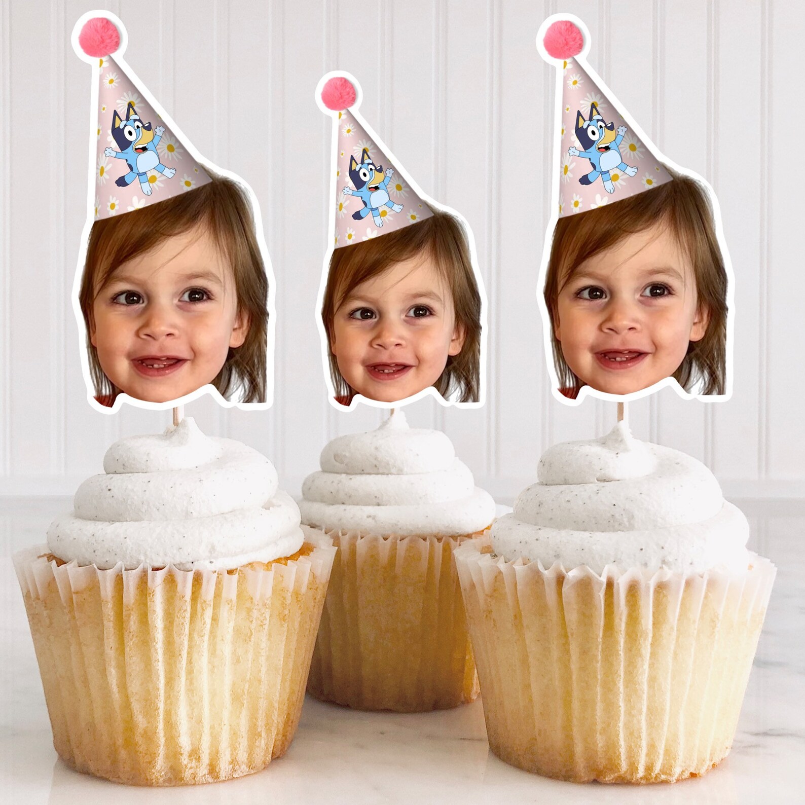 Bluey Cupcake Picks