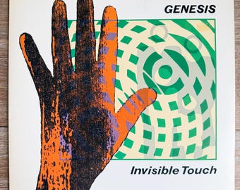 Genesis - Invisible Touch. Classic 80’s Vinyl  LP with “In Too Deep”, “Throwing it All Away”. Rare Promo Press. FREE SHIPPING!