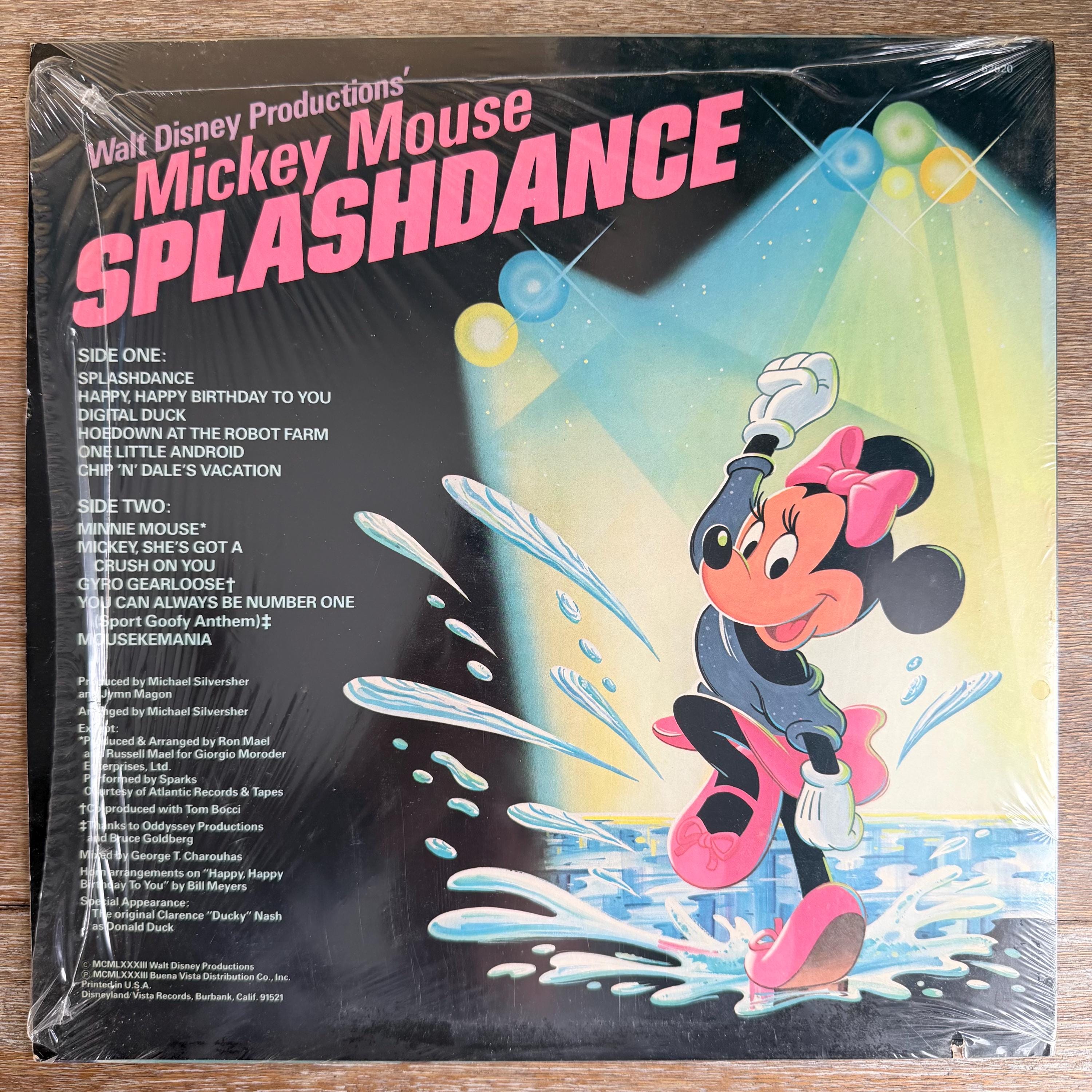 Splashdance Mickey Mouse Splashdance. Vintage Vinyl LP. FREE SHIPPING! - Etsy