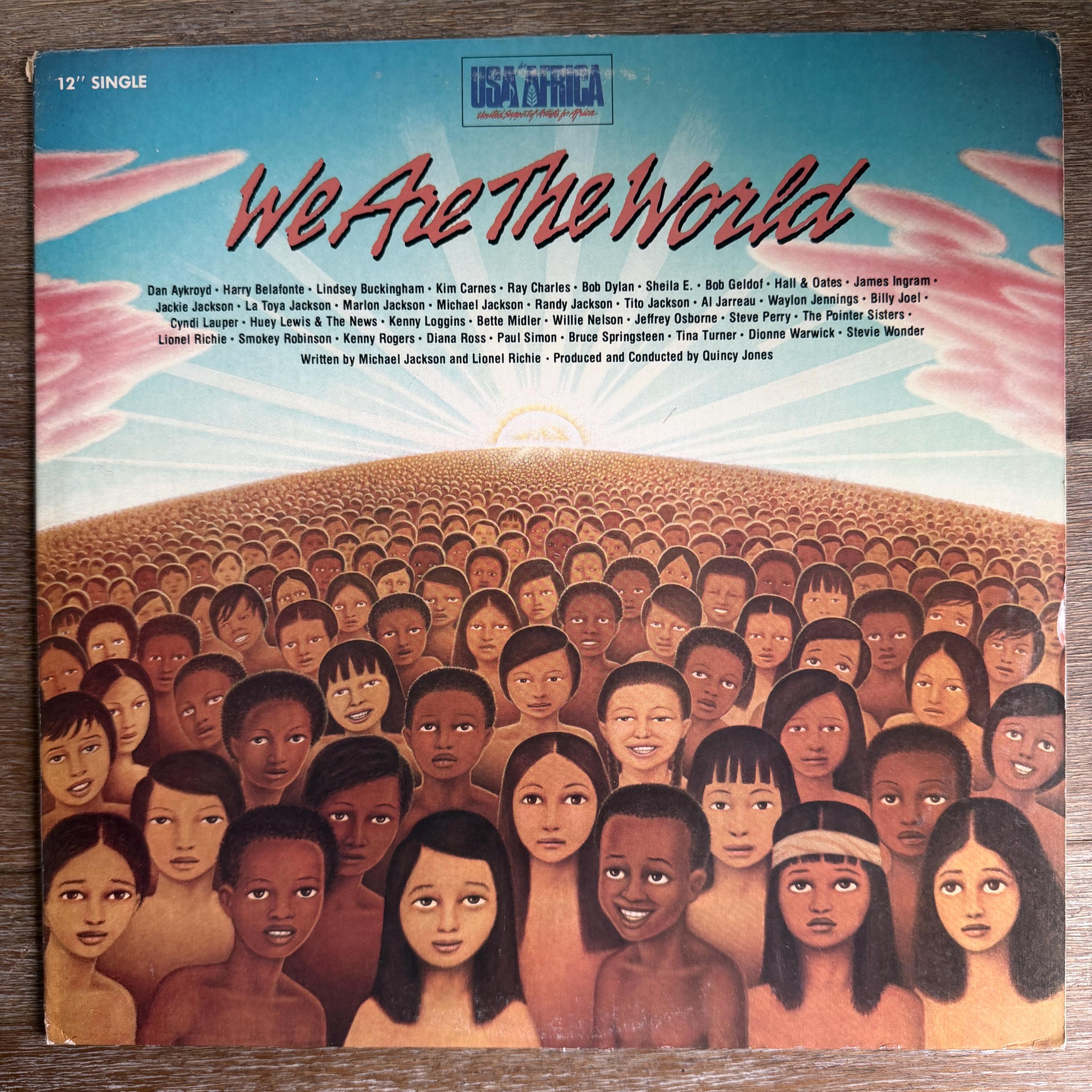USA for Africa / We Are the World. Vintage Vinyl 12”. FREE