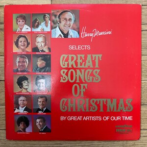 Henry Mancini Selects Great Songs of Christmas. Vintage Vinyl LP. FREE SHIPPING!