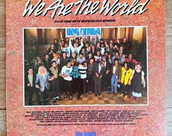 We Are the World.  1985 Vinyl LP w/ Michael Jackson, Prince, Bob Dylan, Bruce Springsteen, and More. FREE Shipping!