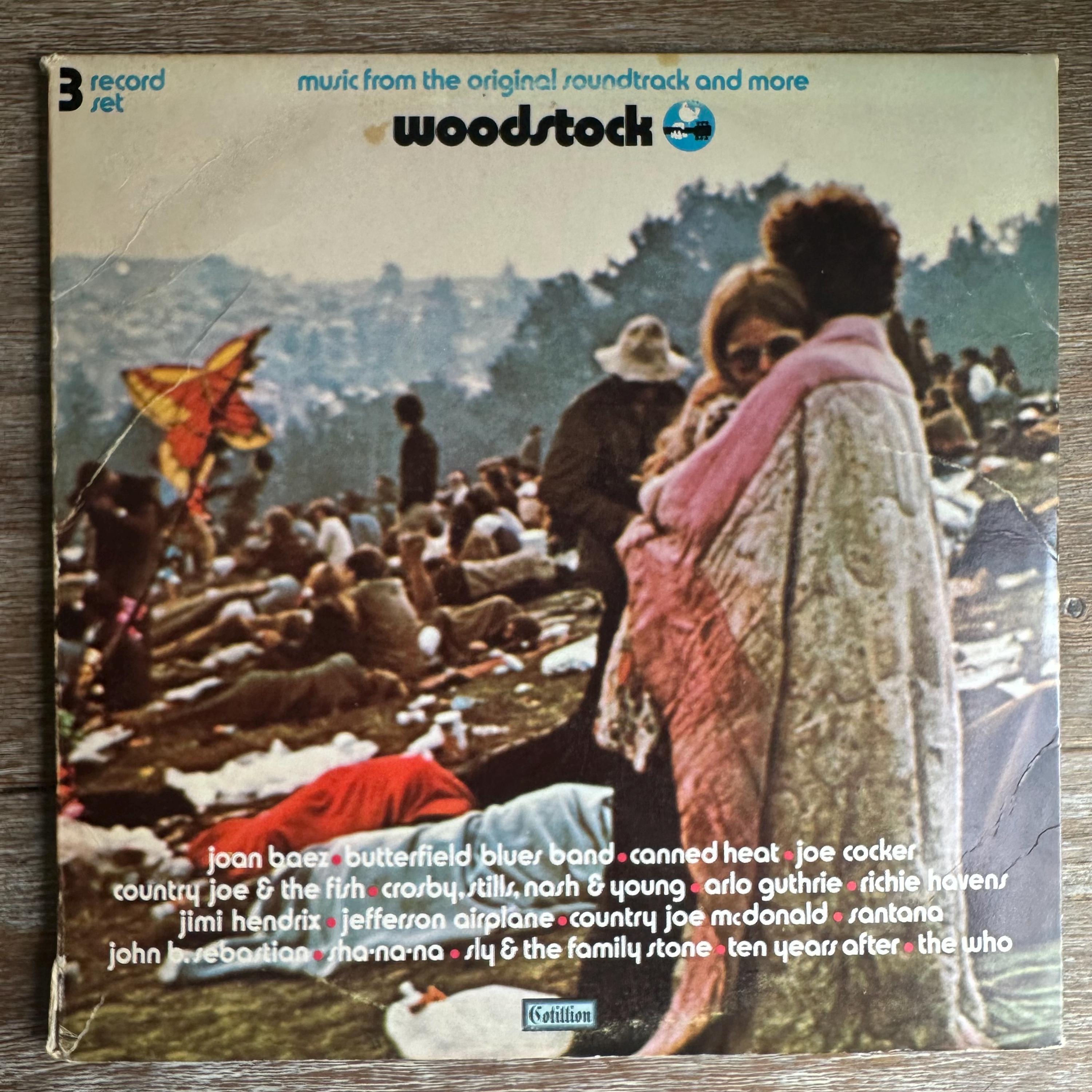 Woodstock Original Soundtrack Triple Vinyl LP. Vintage 1970 Vinyl