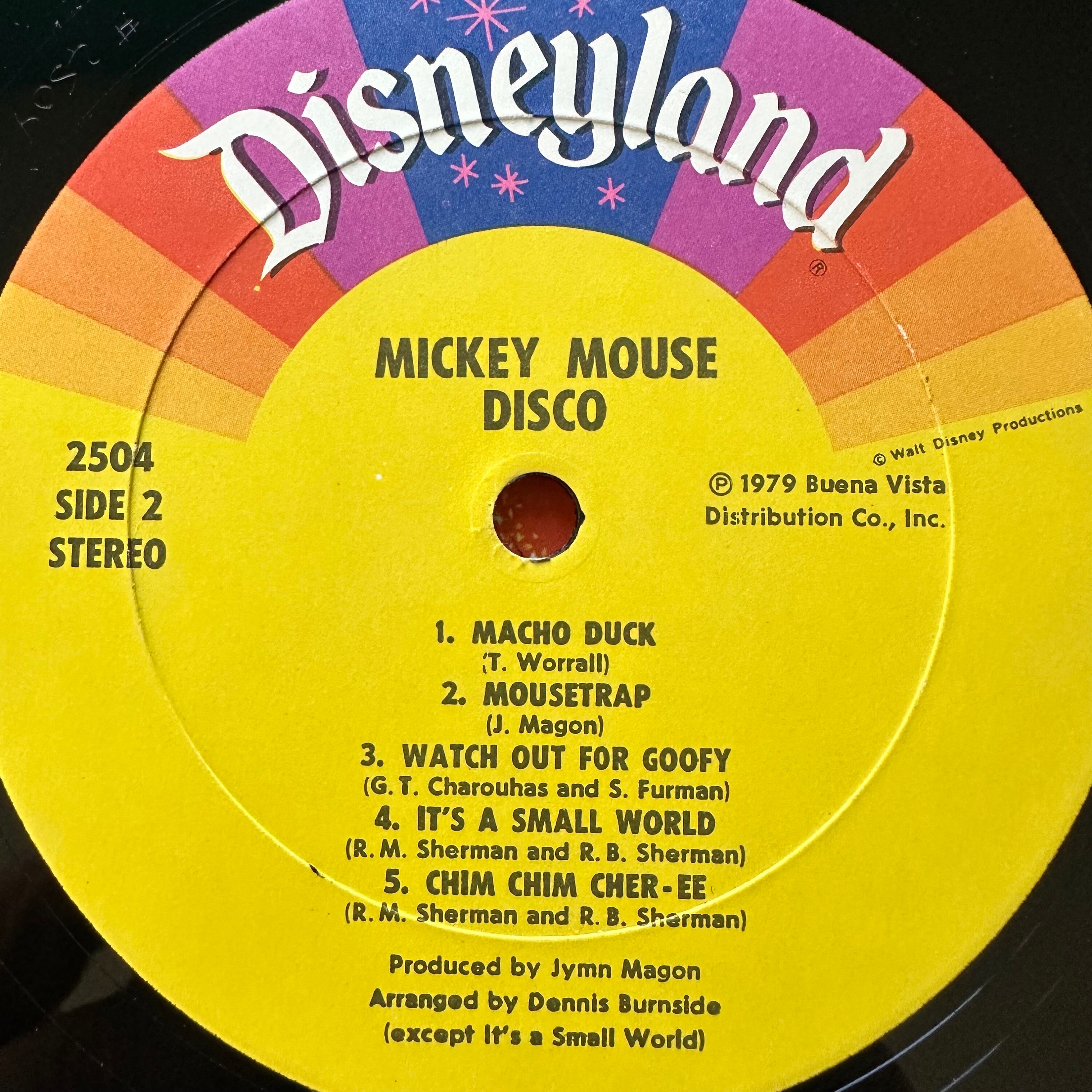 Mickey Mouse Disco. Classic Disney Vinyl LP. FREE SHIPPING