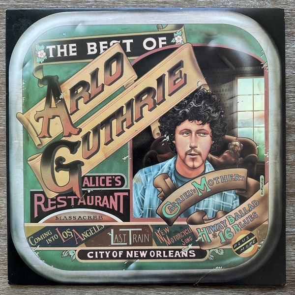 The Best of Arlo Guthrie. Vintage Vinyl LP w/ “City of New Orleans” & “Alice’s Restaurant Massacre”. FREE SHIPPING!