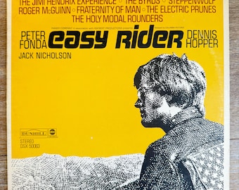 Easy Rider Soundtrack. Vintage 1969 Vinyl LP w/ Jimi Hendrix & Steppenwolf. FREE SHIPPING.