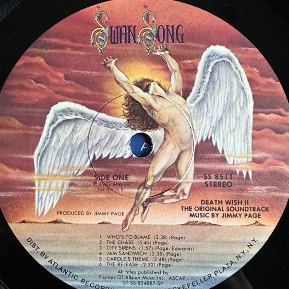 Death Wish II Original Soundtrack by Jimmy Page. Vintage 1982 