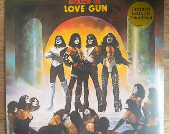 Kiss / Love Gun. Sealed, Limited Edition Aqua & Tangerine Colored Vinyl LP. FREE SHIPPING.