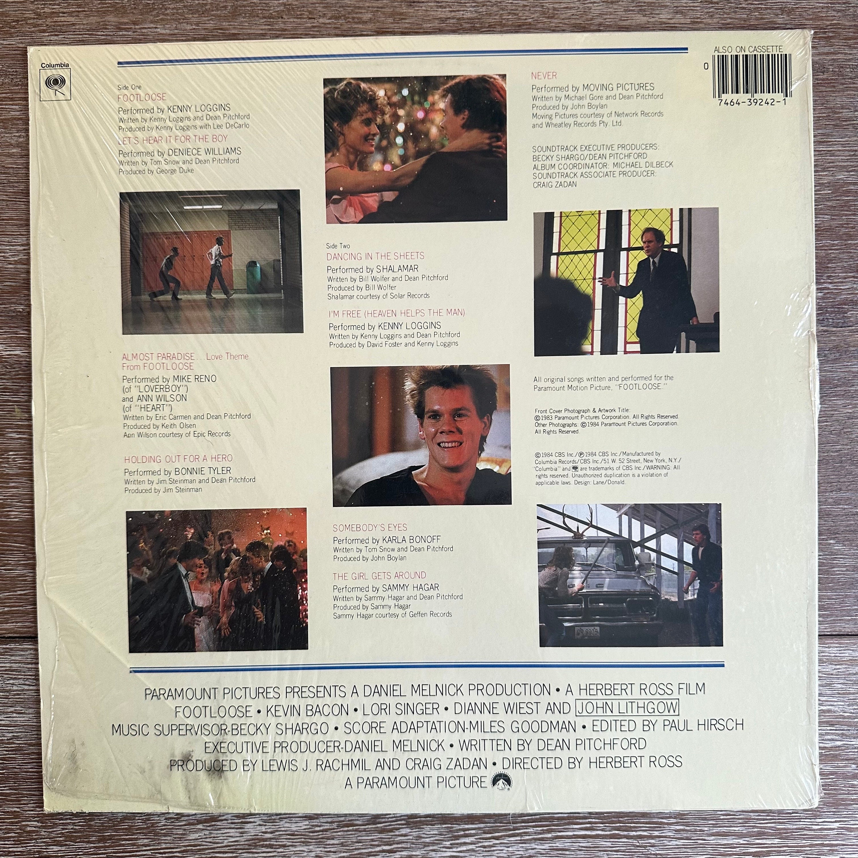 Footloose Original Motion Picture Soundtrack. Orignal 1984 Vinyl
