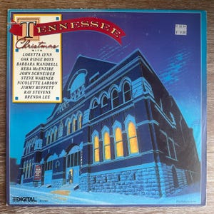 Tennessee Christmas With Jimmy Buffett, Reba McEntire, and Others. Vintage 1987 Vinyl LP. FREE SHIPPING.
