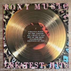 Roxy Music Greatest Hits. Vintage 1977 Vinyl LP.