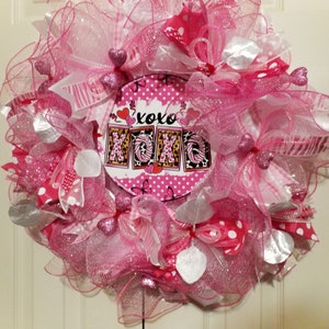 Valentine&#39;s Day Wreath, Valentine&#39;s Day Heart Wreath, Valentines Wreath, Heart Wreath, Front Door Wreath, Valentines Decor Decor