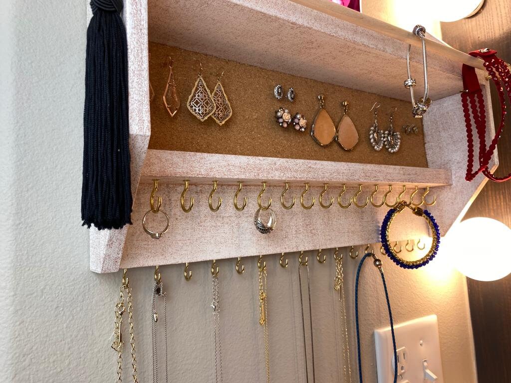 Antique Wall Mount Jewelry Holder Antique Necklace Holder Etsy