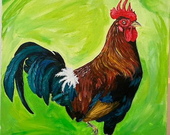 Rooster painting