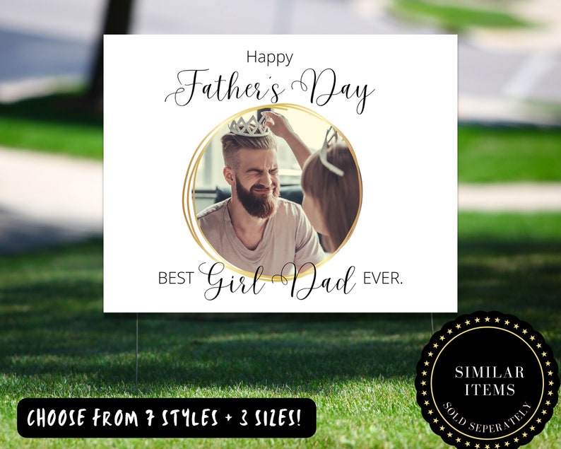 Cartão com foto personalizado do dia dos pais, cartão com fotos do dia dos pais, cartão com fotos feliz do dia dos pais, cartão personalizado para o pai, pai da menina imagem 6