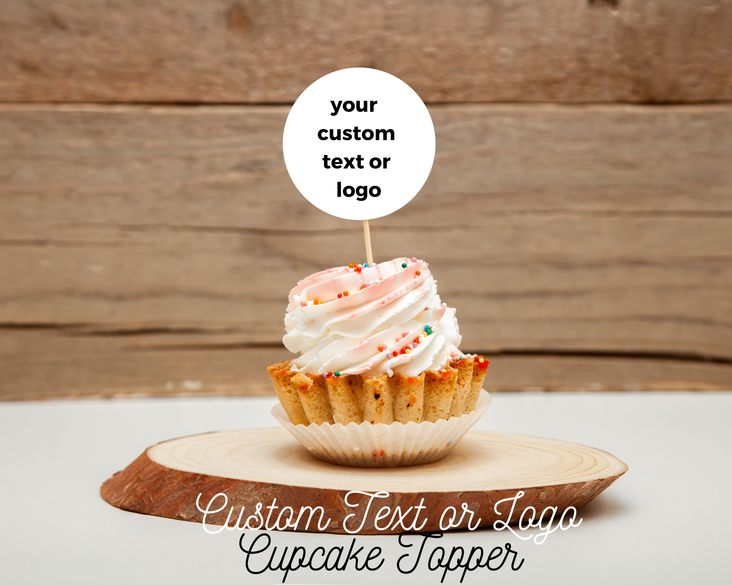 lv logo cupcake toppers