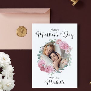 Personalized Mother's Day Photo Card, Custom Mothers Day Card, Happy Mother's Day Photo Card, Personalized Card For Mom, Custom Card For Mom