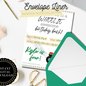 Grey Gradient Envelope Liner | Custom Envelope Liner, Greeting Card Envelope Liner, Printable DIY Envelope Liner, Instant Download