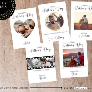 Cartão com foto personalizado do dia dos pais, cartão com fotos do dia dos pais, cartão com fotos feliz do dia dos pais, cartão personalizado para o pai, pai da menina imagem 4