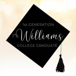 Graduado universitário de 1ª geração | boné personalizado da graduação das citações do vinil | Crie seus próprios ditados de chapéu de formatura | Boné de formatura em vinil | graduação personalizada