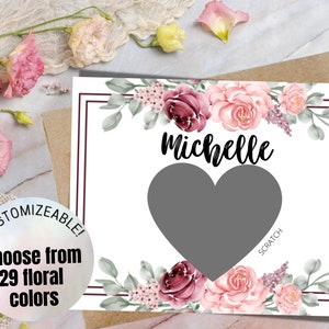 Sarai la mia Bridesmaid Scratch Off Card - Bridesmaid Card - Ask Bridesmaid - Be My Bridesmaid Card - Bridesmaid Proposal Card