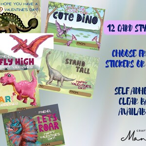Tarjetas de San Valentín para niños - Dinosaurio Tarjetas de San Valentín - San Valentín de dinosaurios - Dinosaurio - Escuela San Valentín Tags / Descarga instantánea / CRAFTY MANDY