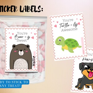 Printable Valentines Card for Kids, Zoo Animal Valentines Day Cards ...