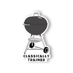 Pegatina de entrenamiento clásico / Pegatina de parrilla de carbón / Pegatina de parrilla de hervidor / Pegatina de enfriador de parrilla