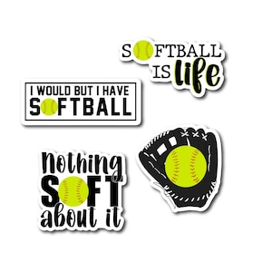 Softball Sticker Pack | Softball Player Stickers | I love Softball Stickers | Softball Mom | Softball Girl Stickers