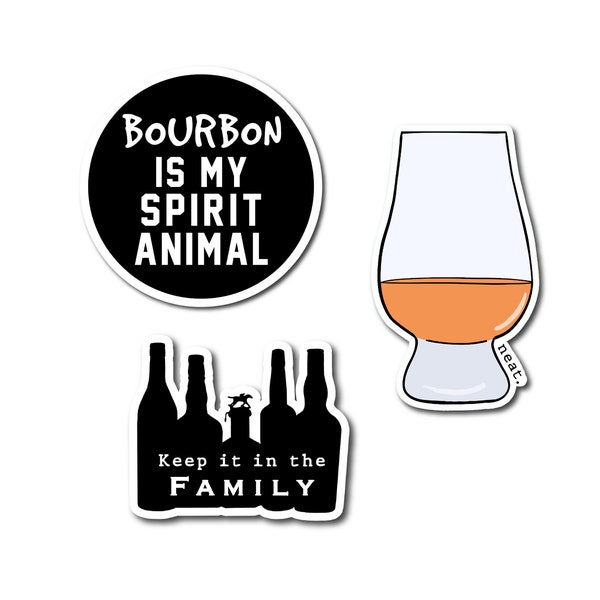 Bourbon Lover Sticker Pack | Whiskey Stickers | Bourbon Stickers | Sticker Pack | Bourbon Trail Stickers | Whiskey Lover Sticker Pack