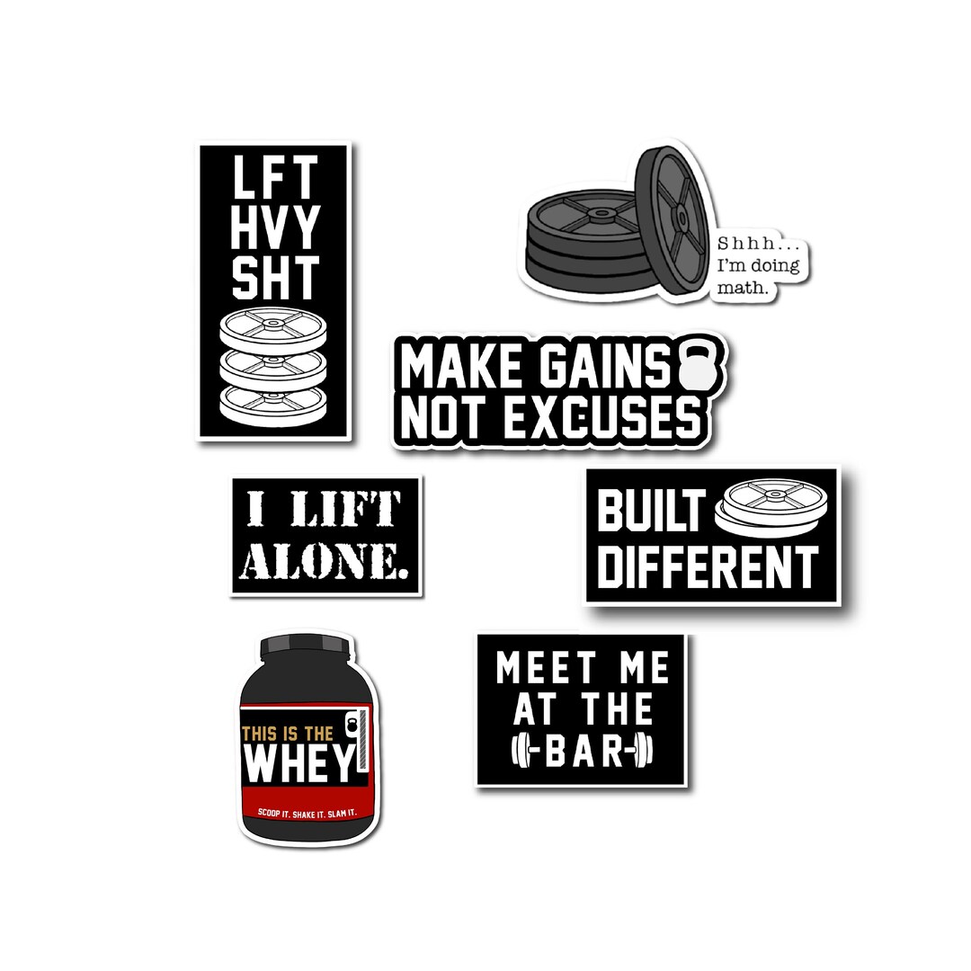 Gym Rat Sticker Pack Lifting Stickers Crossfit Stickers Fitness