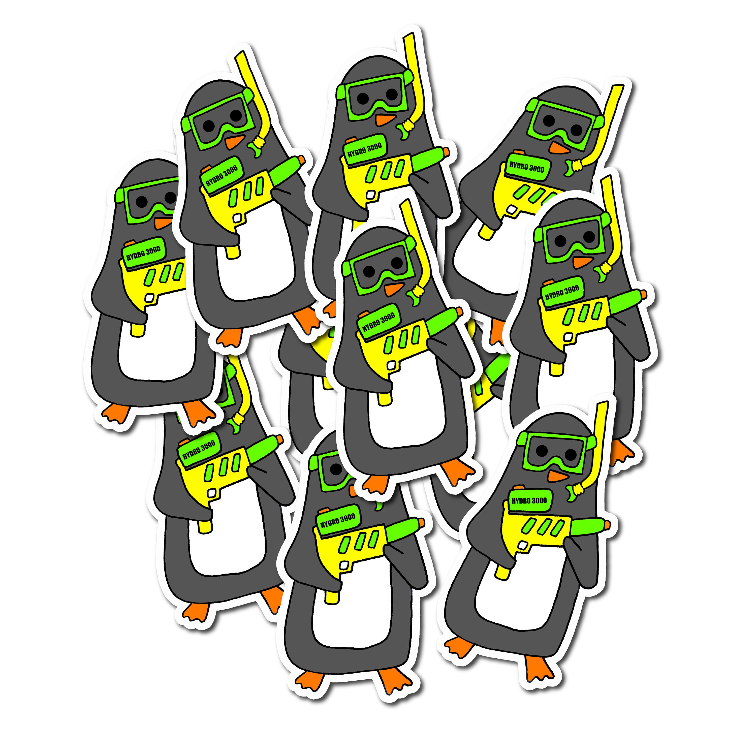 Penguin 3000 Sticker | Funny Penguin Sticker | Penguin Sticker - Etsy