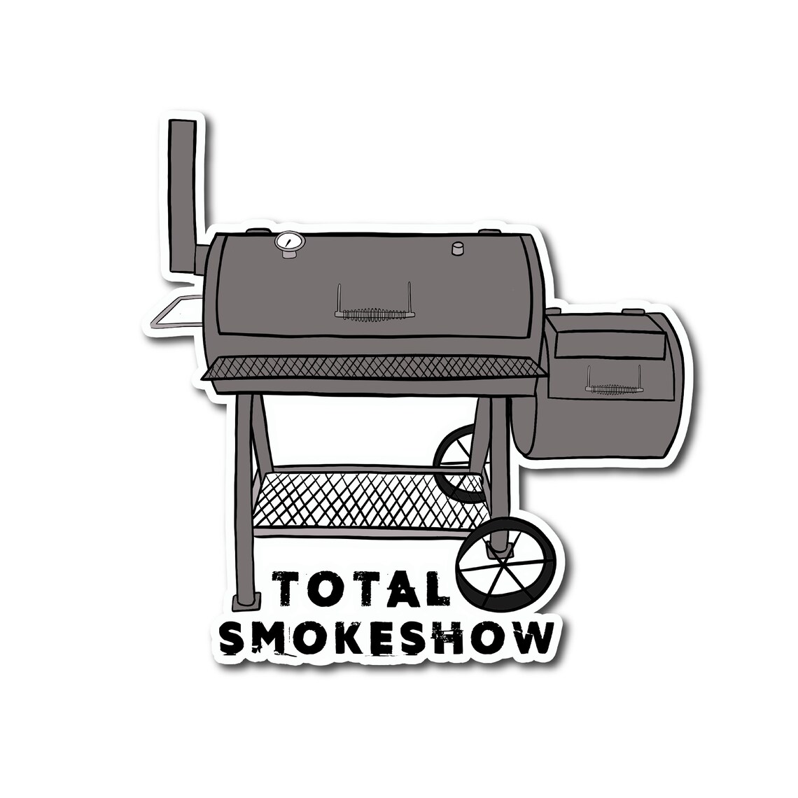 Smoke Machine Decals Total Smokeshow Sticker | Smoker Sticker Decal | Offset Smoker Sticker ...