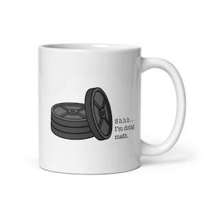 Shh... I&#39;m Doing Math Kaffeetasse | Hebebecher | Crossfit Tasse
