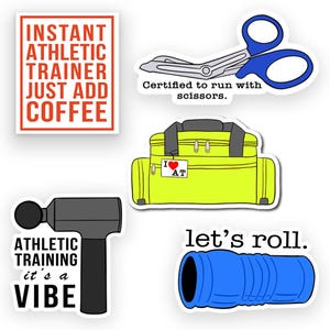 Athletic Training Sticker Pack (II) | Sports Medicine Stickers ...