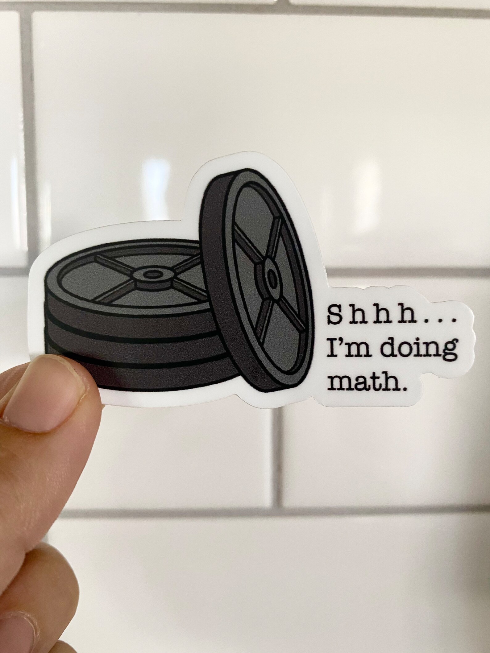 Shhh... I'm Doing Math Sticker Gym Sticker Lifting - Etsy