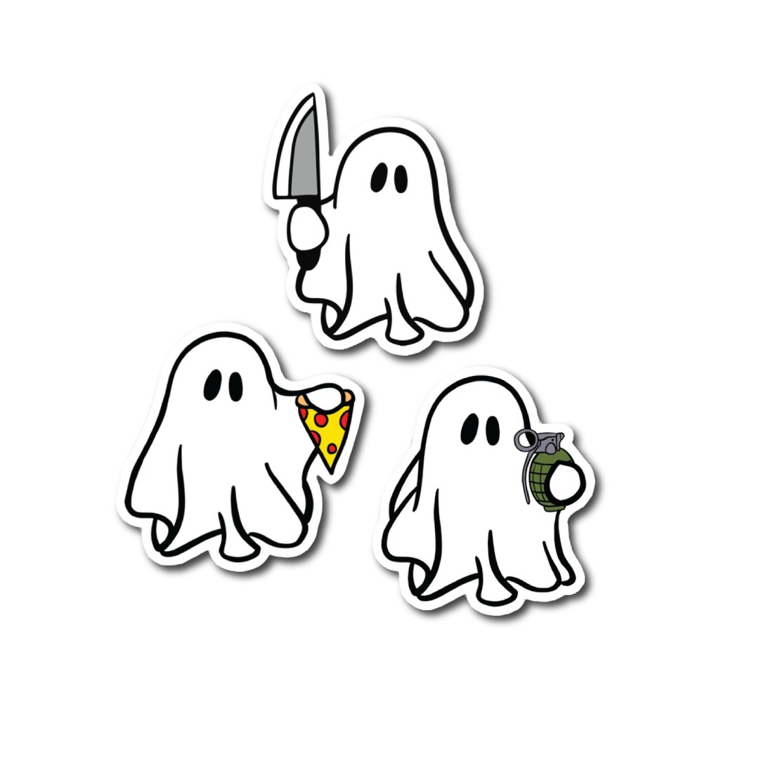 Ghost Sticker Pack Ghost Stickers Army Stickers Etsy