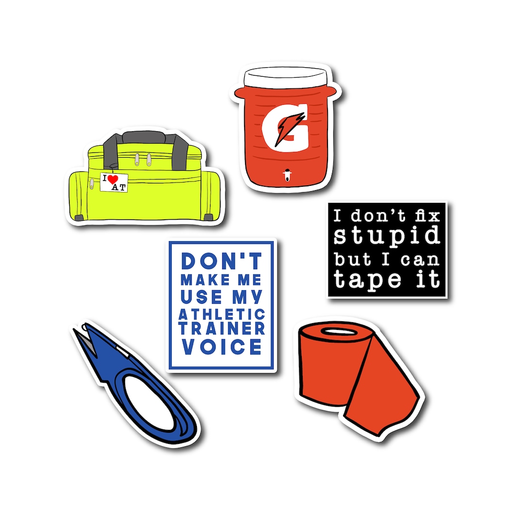 Athletic Training Sticker Pack Sports Medicine Stickers Athletic
