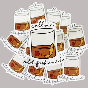 Noem me ouderwetse sticker | Bourbon-sticker | Whiskysticker