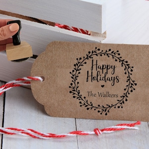 Tampon de Noël personnalisé pour fabrication de cartes, Tampon de Noël, Tampon de joyeuses fêtes, Tampon de Noël personnalisé, Papier cadeau de Noël à faire soi-même