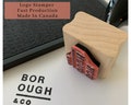 Custom Logo Rubber Stamp, Company Logo Stamp from your Design or Logo, Wooden Handle Business Logo Stamp, Custom Rubber Stamp for Logo product logo