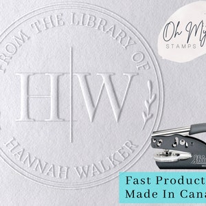 TOP SELLER 2 Honey Bee Embosser Stamp, Embossing Seal, Custom